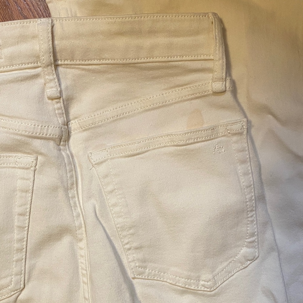 Rag & Bone Casey High Rise Ankle Flare Jeans Womens 26 Cream - Picture 7 of 8